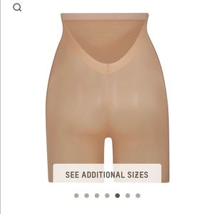 ISO! - skims barely there low back shape shorts in color clay. Small or XS